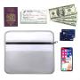 Hamibus Fireproof Pouch Fire & Water Resistant Money Document Bag Cash Envelope Non-Itchy Pocket Organizer