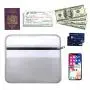 Hamibus Fireproof Pouch Fire & Water Resistant Money Document Bag Cash Envelope Non-Itchy Pocket Organizer