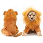 RYPET Dog Lion Costume Pet Clothes for Halloween Party Simulation Lion Pets Outfits Cosplay Dress up Costume Pet Lion Hoodie Cat Costume for Party