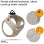 Curli Vest Harness Cord with Air-Mesh Lining Step-in Dog Harness Lightweight Breathable Dog Elegant Durable Harnesses for Small Dogs