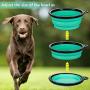 ME.FAN Large Collapsible Dog Bowl [3-Pack] Travel Portable Dog Bowl(34oz) Silicone Foldable Travel Bowl/Pet Food Bowl/Cat Water Bowl/Silicone Pet Expandable Bowls + 3 Carabiners Per Set
