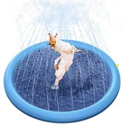 mothermed Splash Sprinkler Pad for Dogs Kids, Dog Bath Pool Thickened Durable Bathing Tub Pet Summer Outdoor Water Toys