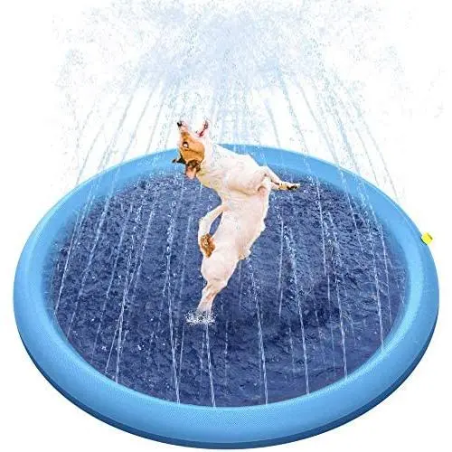 mothermed Splash Sprinkler Pad for Dogs Kids, Dog Bath Pool Thickened Durable Bathing Tub Pet Summer Outdoor Water Toys mothermed Splash Sprinkler Pad for Dogs Kids, Dog Bath Pool Thickened Durable Bathing Tub Pet Summer Outdoor Water Toys