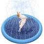 mothermed Splash Sprinkler Pad for Dogs Kids, Dog Bath Pool Thickened Durable Bathing Tub Pet Summer Outdoor Water Toys