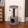 PetPals Steppe - Chenille Two Level Cat Tree with Spacopis Perches & Condo