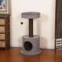 PetPals Steppe - Chenille Two Level Cat Tree with Spacopis Perches & Condo PetPals Steppe - Chenille Two Level Cat Tree with Spacopis Perches & Condo