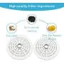 DaMohony Pet Fountain Filter Replacement Round, 5 Pcs Cat Water Fountain Filter Triple Activated Carbon Filtration System Filters for 0.35 Gallon/1.6L Automatic Pet Water Fountain DaMohony Pet Fountain Filter Replacement Round, 5 Pcs Cat Water Fountain Filter Triple Activated Carbon Filtration System Filters for 0.35 Gallon/1.6L Automatic Pet Water Fountain