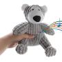 IFOYO Dog Squeaky Toy, Durable Dog Squeaker Toy Cute Animal Shaped Dog Interactive Toy Unique Tough Cloth Stuffed Dog Toy for Boredom