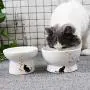 gutongyuan Cat Water Bowl, Cat Bowls Elevated, Ceramic Pet Bowl for Protect Pets Spine, Stress Free, Dishwasher Safe gutongyuan Cat Water Bowl, Cat Bowls Elevated, Ceramic Pet Bowl for Protect Pets Spine, Stress Free, Dishwasher Safe