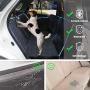 LETTON Dog Car Seat Covers with Mesh Window and Side Flap Durable Scratchproof Waterproof Pet Dog Hammock for Cars/Trucks/SUV Non-Slip Washable Protector for Back Seat