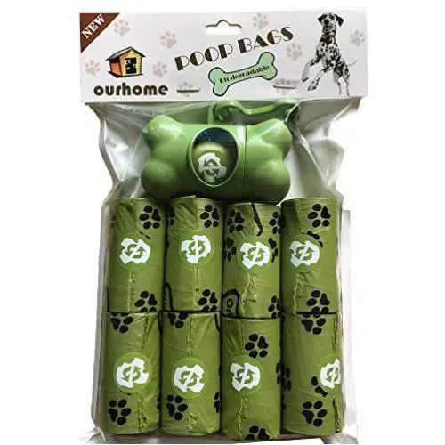 Lenlang Dog Poop Bags, Leak-Proof Pet Waste Bags with 135 Scented Bags Rolls and Dispenser, Cat Litter Bag & Thick Doggie Poop Bags for Outdoors Pickups