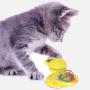 WWYM 3 in 1 Pet Interactive Toys - Scratching Tickle Hair Brush, Clean Tooth Brush, Windmill Turntable Teasing Cat Toy,Yellow