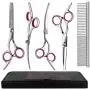 BRAINYS Professional Dog Grooming Scissors Kit, Japanese Craftsmanship Heavy Duty 6 in1 Set- Genuine Superior 4CR Stainless Steel with Safety Tips BRAINYS Professional Dog Grooming Scissors Kit, Japanese Craftsmanship Heavy Duty 6 in1 Set- Genuine Superior 4CR Stainless Steel with Safety Tips