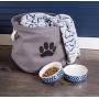 Bone Dry Lattice Collection Pet Bowl & Canister