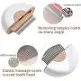 MIMP Cat Dog Comb 2 in 1 Grooming Massage Hair Removal Kit for Pet Detangling Matted or Knotted Undercoat Hair Hair Brushes Dematting Grooming Tools MIMP Cat Dog Comb 2 in 1 Grooming Massage Hair Removal Kit for Pet Detangling Matted or Knotted Undercoat Hair Hair Brushes Dematting Grooming Tools