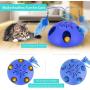 WINGPET Interactive Cat Tracks Toy Food Dispenser Toys, Automatic Motion Cat Toy with Spinning Worm Tail & Catnip Moving Ball Random Rotating Hunting Chasing Exercising Needs