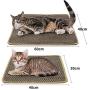 MARUNDA Cat Scratcher Mat, Natural Sisal Cat Scratch Mats, Horizontal Cat Floor Scratching Pad Rug, Protect Carpets and Sofas.