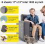 Kohree 8PCS Upgrade Anti Cat Scratch Tapes,XL Large (17'' x 12'') Cat Scratch Furniture Protector,Cat Couch Protector,Sticky Paws Tape for Cats,Clear Non-Toxic No Residue Cat Tape for Furniture