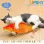 UPSKY Electric Moving Fish Cat Toy, Realistic Plush Simulation Electric Wagging Fish Cat Toy Catnip Kicker Toys, Funny Interactive Pets Pillow Chew Bite Kick Supplies for Cat Kitten Kitty UPSKY Electric Moving Fish Cat Toy, Realistic Plush Simulation Electric Wagging Fish Cat Toy Catnip Kicker Toys, Funny Interactive Pets Pillow Chew Bite Kick Supplies for Cat Kitten Kitty