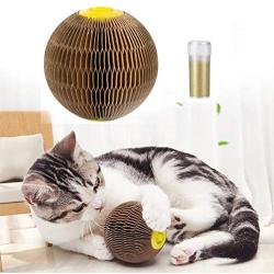 Cat Scratch Toy, Upgraded Cat Toys for Indoor Cats, Cardboard Chew Toy for Kittens, Refillable Catnip Toy Cat Tickle Toy Set with Catnip, Cat Interactive Toys for Kitten Scratching Playing