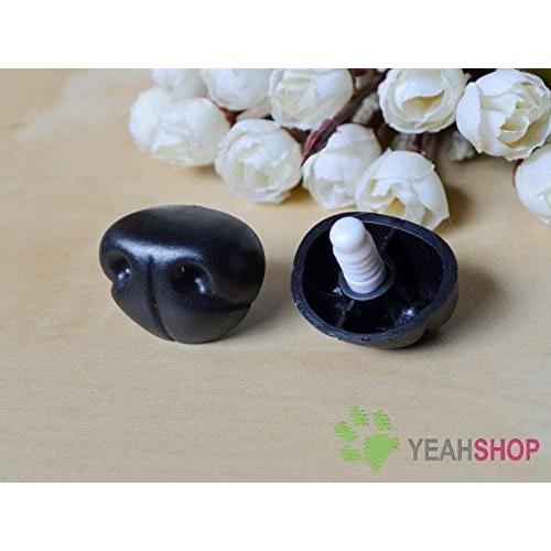 34mmx28mm Black Dog Nose/Safety Nose/Plastic Nose - 10pcs