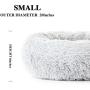 SUNSTYLE Soft Plush Round Pet Bed for Cats Or Small Dogs Cat Bed Self Warming Autumn Winter Indoor Sleeping Cozy Pet Bed for Small Dogs and Cats Donut Anti Slip Bottom (S(20''x20''), Gray)
