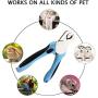 ELD Dog & Cat Pets Nail Clippers and Trimmers - with Safety Guard to Avoid Over Cutting, Free Nail File, Razor Sharp Blade - Professional Grooming Tool for Large and Small Animals