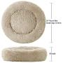 Washable Dog Round Bed Small, Donut Dog Bed Small Dog, Comfy Dog Calming Cuddler Bed