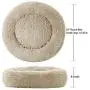 Washable Dog Round Bed Small, Donut Dog Bed Small Dog, Comfy Dog Calming Cuddler Bed Washable Dog Round Bed Small, Donut Dog Bed Small Dog, Comfy Dog Calming Cuddler Bed