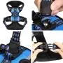 Easy Lock Dog Harness and Leash Set for Small Large Dogs Puppy Breed, Magnetic Clasp Reflective Vest with Training Leash One Hand Easily Connect