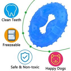 Dog Cooling Toy Puppy Teething Ring Freeze Dogs Chew Toy for Summer Tough Durable Pet Toys