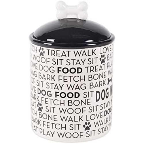 Bone Dry DII Ceramic Pet Food & Water Sets, Perfect Feeding and Treat Storage Supplies for Dogs and Cats