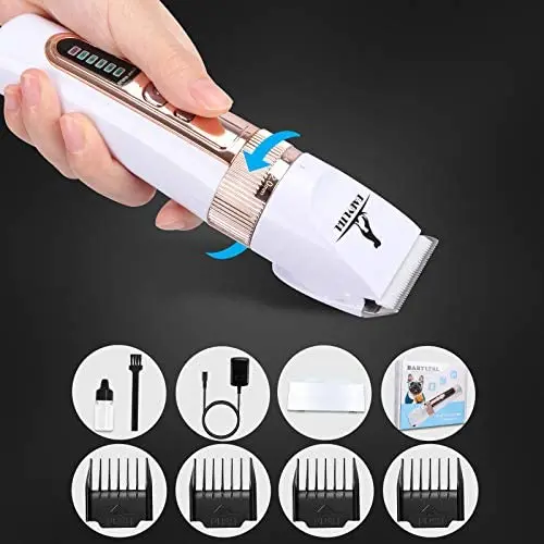 BABYLTRL Dog Grooming Clippers, Professional Heavy Duty Rechargeable Cordless Dog Grooming Kit, 3-Speed Low Noise Dog Hair Clippers, High Power Pet Grooming Tool for Small Medium Large Dogs Cats Pets BABYLTRL Dog Grooming Clippers, Professional Heavy Duty Rechargeable Cordless Dog Grooming Kit, 3-Speed Low Noise Dog Hair Clippers, High Power Pet Grooming Tool for Small Medium Large Dogs Cats Pets