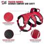 Tracker - No Pull Dog Harness | Front And Back Leash Attachment Points | 3M Reflective Stitching Increases Safety At Night | 5 Point Adjustable Fit Harness For Dogs | Padded Dog Harness For Comfort