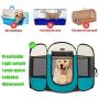 Autokcan Portable Pet Playpen, Dog Playpen Waterproof Foldable Indoor/Outdoor Travel Use Dog Kennel Pet Tent Pet Exercise Pen 3Size for Dog/Cat/Puppy/Rabbit/Hamster