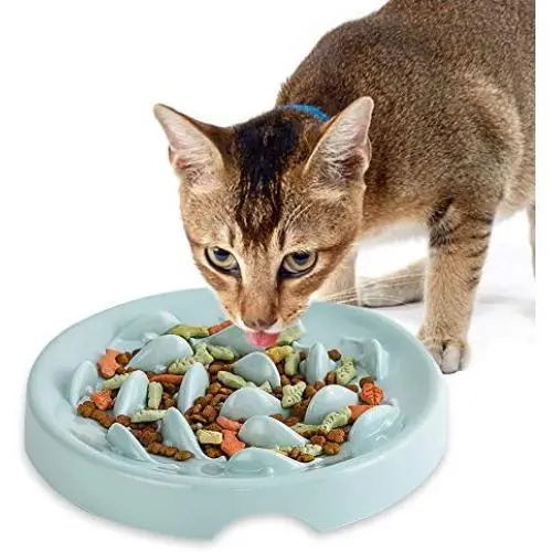 Slow Feeder Cat Bowl,Melamine Fun Interactive Feeder Bloat Stop Puzzle Cat Bowl Preventing Feeder Anti Gulping Healthy Eating Diet Pet Dog Slow Feeding Bowls Against Bloat, Indigestion and Obesity Slow Feeder Cat Bowl,Melamine Fun Interactive Feeder Bloat Stop Puzzle Cat Bowl Preventing Feeder Anti Gulping Healthy Eating Diet Pet Dog Slow Feeding Bowls Against Bloat, Indigestion and Obesity