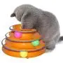 S-D-A Funny Pet Toys Cat Crazy Ball Disk Interactive Amusement Plate Play Disc Trilaminar Turntable Cat Toy S-D-A Funny Pet Toys Cat Crazy Ball Disk Interactive Amusement Plate Play Disc Trilaminar Turntable Cat Toy