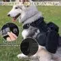 BABYLTRL Tactical Dog Harness for Large Medium Small Dogs, No Pull Dog Harness, Working Dog MOLLE Vest with Handle, Reflective K9 Military Service Dog Vest Harness for Training Hunting Walking