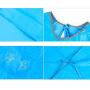 Tuuertge Pet Grooming Apron Water Resistant Pet Grooming Smock PVC Waterproof Groomer Apron Long Sleeve Pet Apron for Dogs Cats Dematting (Color : Blue, Size : One Size)