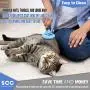 Premium Soft Self Cleaning Slicker Brush for Dogs & Cats. Dematting Brush Effectively and Effortlessly Shedding Mats, Removes Tangles, Dander, Dirt, Loose Fur by Up to 95% for Short or Long Hair. Premium Soft Self Cleaning Slicker Brush for Dogs & Cats. Dematting Brush Effectively and Effortlessly Shedding Mats, Removes Tangles, Dander, Dirt, Loose Fur by Up to 95% for Short or Long Hair.