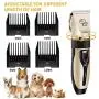 Abbicen Professional Dog Clippers Low Noise Cordless Rechargeable Electric Quiet Pet Hair Grooming Clippers for Dogs Cats Horse Pets with 4 Attachment Guide Combs and Scissors Abbicen Professional Dog Clippers Low Noise Cordless Rechargeable Electric Quiet Pet Hair Grooming Clippers for Dogs Cats Horse Pets with 4 Attachment Guide Combs and Scissors