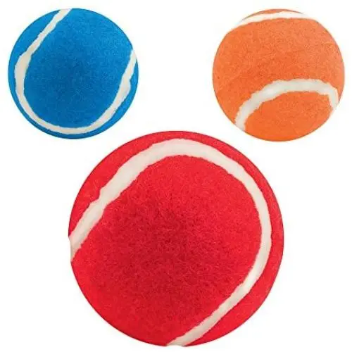 eBuyGB Dog Toy Tennis Ball, Rubber, 6.4 cm, Pack of 3 eBuyGB Dog Toy Tennis Ball, Rubber, 6.4 cm, Pack of 3