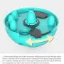 YUNDING Puzzle Tumbler Pet Feeder Easy to Use Pet Food Leaking Toy Anti-gulping Pet Slower Food Dispenser, for Cats and Dogs Universal Foraging Bowl(Color:Pink)