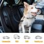 STARVII Dog Seatbelt for Cars, Fashionable Premium Denim Nylon Fabric Pet Seatbelt, Dual Use for Dog Car Harness and Dog Leash 1 Pack (Black)