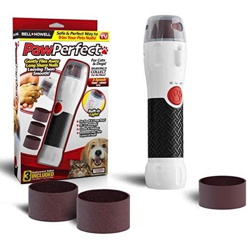 PAWPERFECT by Bell and Howell Pet Nail Rotating File with 5000-7000 RPMs for Dogs, Cats, and Other Small Animals As Seen On TV