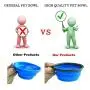 AGECASH A Collapsible Dog Bowl for Travel, 6 Pack Portable Silicone Pet Bowl, Expandable for Cat Dog Water Bowl Dish Feeding, Portable Dog Bowl with Carabiners for Walking Parking AGECASH A Collapsible Dog Bowl for Travel, 6 Pack Portable Silicone Pet Bowl, Expandable for Cat Dog Water Bowl Dish Feeding, Portable Dog Bowl with Carabiners for Walking Parking