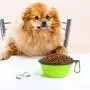 Clan_X Collapsible Dog Travel Bowls - 2 PCS Portable Silicone Pet Bowls with Carabiner, Foldable Bowl Dish for Hiking Camping Walking Dog Cat Food Water Feeding Bowls Clan_X Collapsible Dog Travel Bowls - 2 PCS Portable Silicone Pet Bowls with Carabiner, Foldable Bowl Dish for Hiking Camping Walking Dog Cat Food Water Feeding Bowls