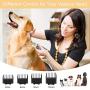 iThrough Dog Clippers for Grooming, Dog Grooming Clippers Kit - Pet Clippers for Dogs - Low Noise Dog Hair Trimmer Dog Shears Shaver Clippers for Cats, Small Dogs & Large Dogs