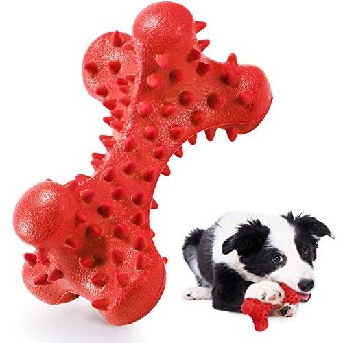Dog chew Toys Aggressive Sturdy and Durable Dog Toys, Made of Non-Toxic Natural Rubber, Puppies Teething, Suitable for Small Medium and Large Dogs to chew