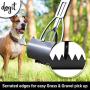 Dogit Jawz Dog Waste Scooper, Dog Pooper Scooper for Grass and Gravel Easy Pick Up
